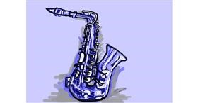 Drawing of Saxophone by 𝐓𝐎𝐏𝑅𝑂𝐴𝐶𝐻™