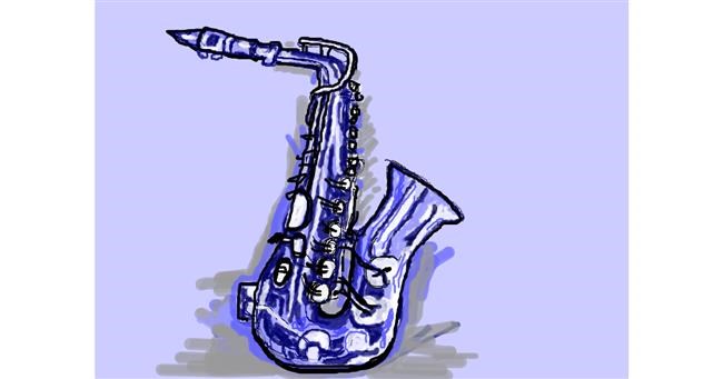 Drawing of Saxophone by 𝐓𝐎𝐏𝑅𝑂𝐴𝐶𝐻™
