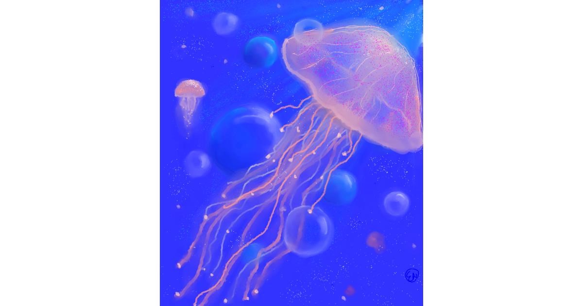 Drawing of Jellyfish by 🌌Mom💕E🌌