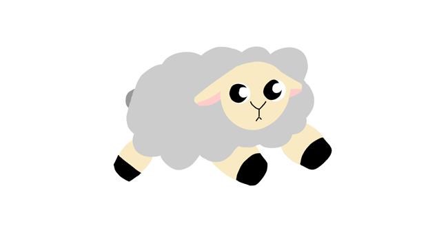 Drawing of Sheep by PumpkinGears