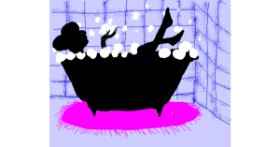 Drawing of Bathtub by Cherri