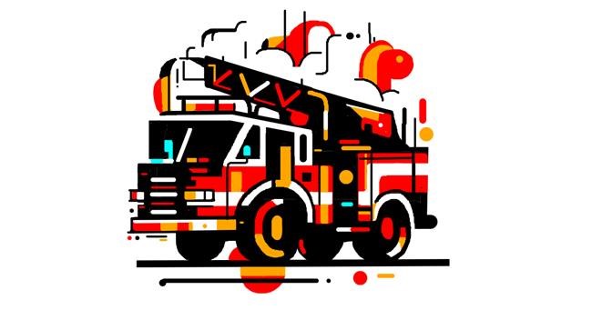 Feuerwehrauto-Zeichnung von Vulpix
