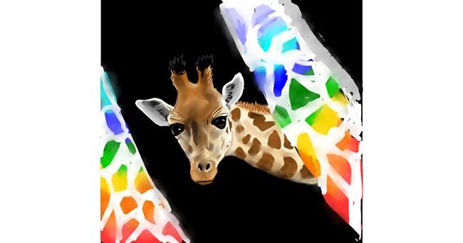 Drawing of Giraffe by Rose rocket
