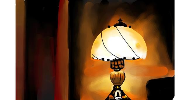 Drawing of Lamp by Rose rocket