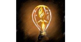 Drawing of Light bulb by Dexl