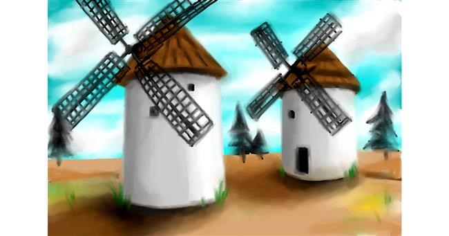 Drawing of Windmill by Sophie_draw24