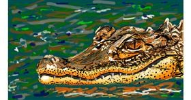 Drawing of Alligator by Sam