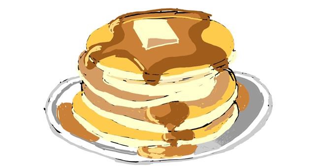 Drawing of Pancakes by ThasMe13