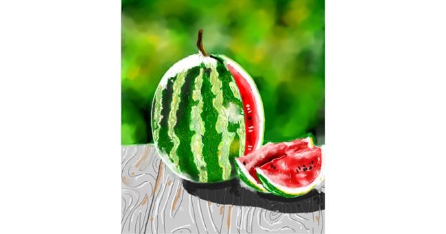 Drawing of Watermelon by Bugoy