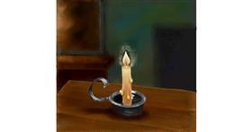 Drawing of Candle by Andromeda