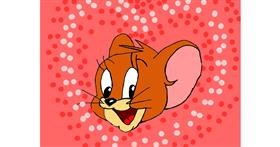 Drawing of Jerry (Tom & Jerry) by cartoonist