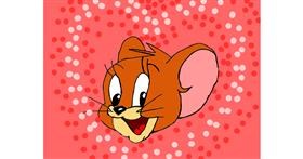 Drawing of Jerry (Tom & Jerry) by Vote me