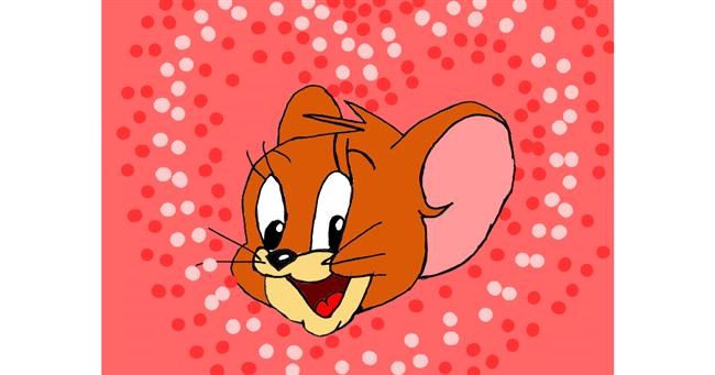 Drawing of Jerry (Tom & Jerry) by Vote me