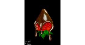 Drawing of Strawberry by Sala