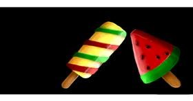 Drawing of Popsicle by Annie