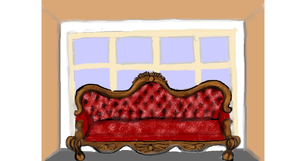 Drawing of Couch by SAM AKA MARGARET 🙄