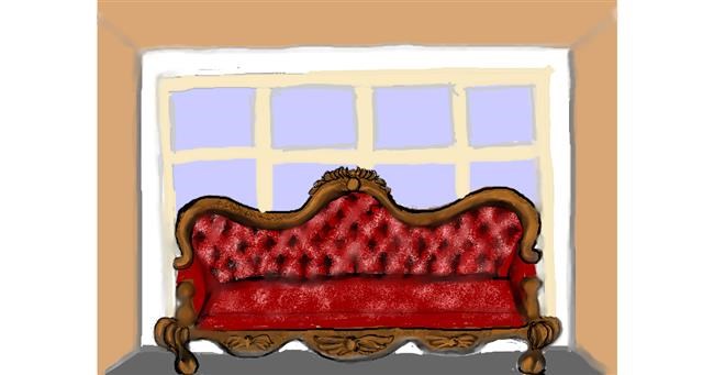 Drawing of Couch by SAM AKA MARGARET 🙄