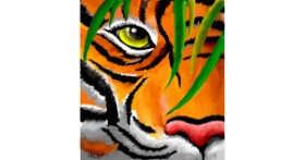 Drawing of Tiger by GreyhoundMama