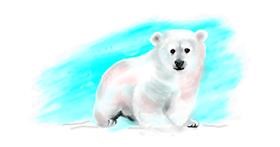 Drawing of Polar Bear by Debidolittle