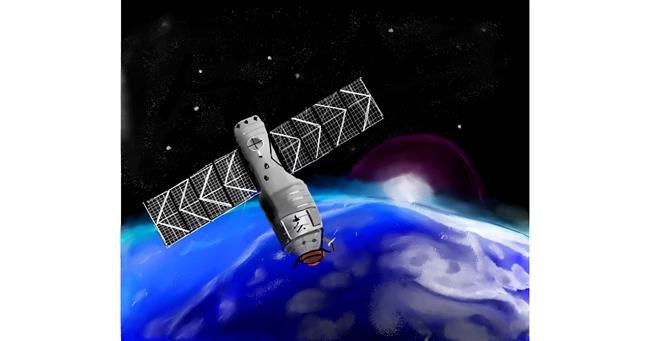 Drawing of Satellite by Lou