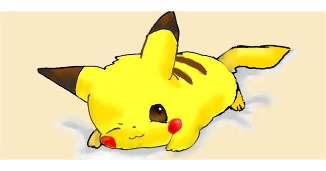Pikachu-Zeichnung von Rain