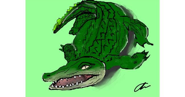 Drawing of Alligator by Brightpumpkin