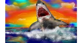 Drawing of Shark by Eya-Wolfe