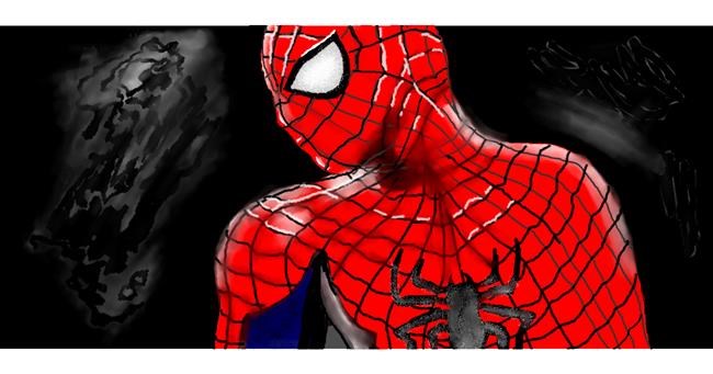 Drawing of Spiderman by DebbyLee