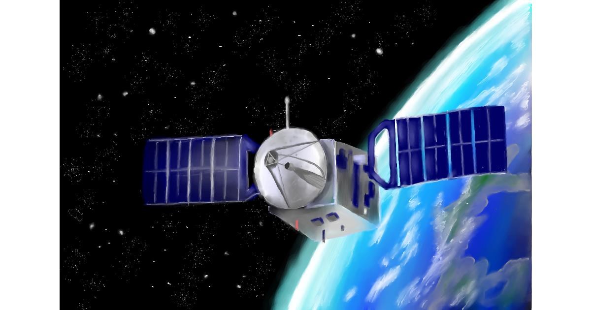 Drawing of Satellite by Wizard