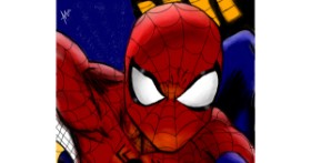 Drawing of Spiderman by Julia