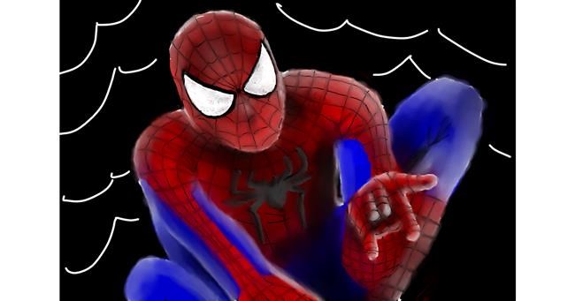 Drawing of Spiderman by Wizard