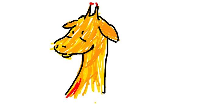 Drawing of Giraffe by circus foxy_FnafFAn ita08