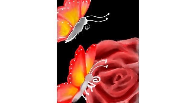 Schmetterling-Zeichnung von Bri