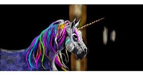 Drawing of Unicorn by Chaching