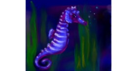 Drawing of Seahorse by Tab
