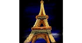 Drawing of Eiffel Tower by Lou