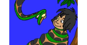 Drawing of Snake by InessA