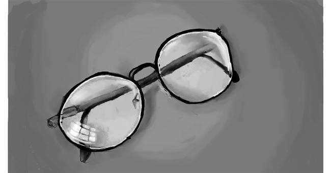 Drawing of Glasses by Unknown