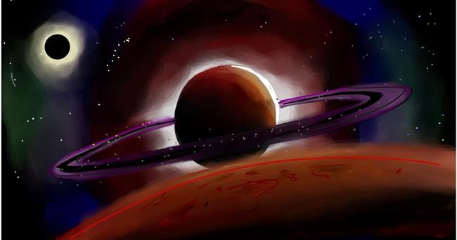 Drawing of Saturn by Ryu