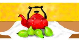Drawing of Teapot by Debidolittle