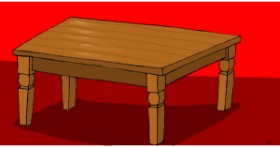Drawing of Table by Swimmer