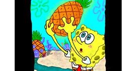 Drawing of Pineapple by InessA