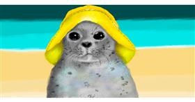 Drawing of Seal by Sara
