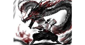 Drawing of Dragon by Satoru