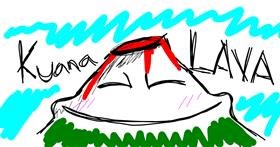 Drawing of Volcano by That One Llama