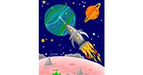 Rakete-Zeichnung von GreyhoundMama