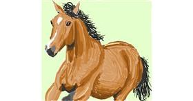 Drawing of Horse by Coyote