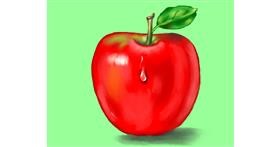 Drawing of Apple by Cec