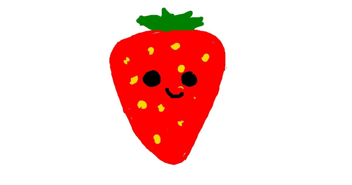Drawing of Strawberry by Wolf