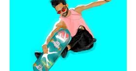 Drawing of Skateboard by Herbert